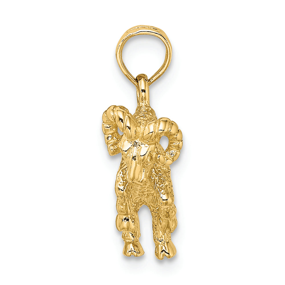 FJC Finejewelers 14k Yellow Gold 3d Aries Zodiac Charm