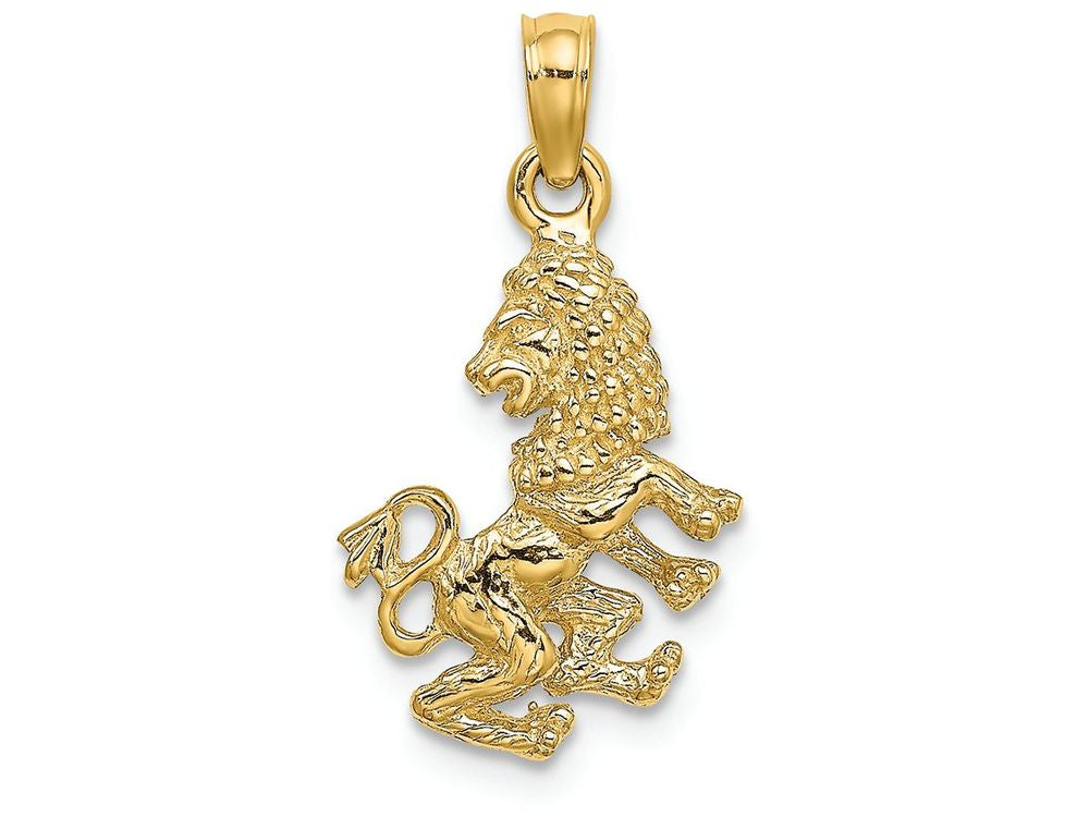 FJC Finejewelers 14k Yellow Gold 3d Leo Zodiac Charm