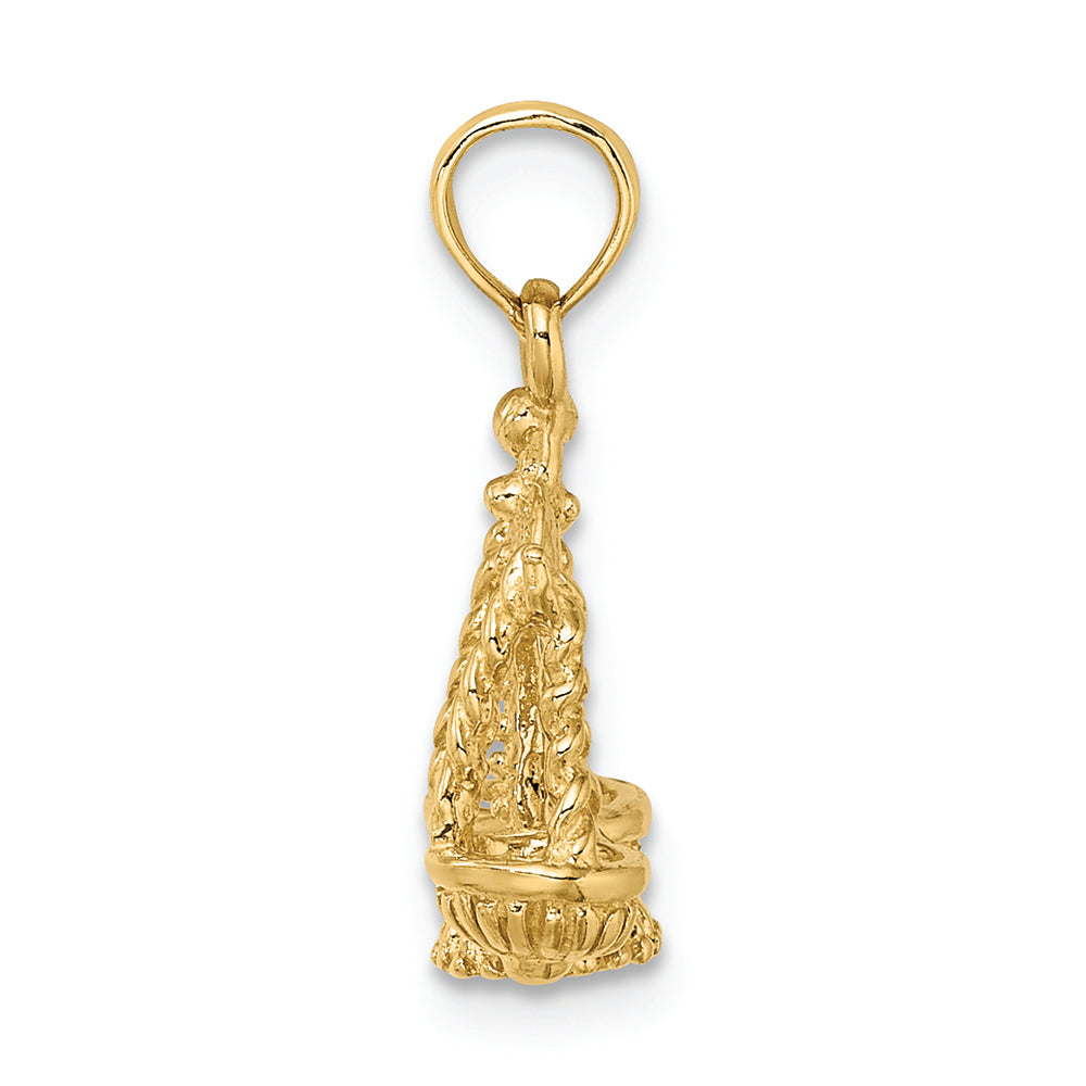 FJC Finejewelers 14k Yellow Gold 3d Libra Zodiac Charm