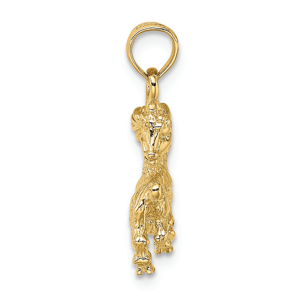 FJC Finejewelers 14k Yellow Gold 3d Capricorn Zodiac Charm