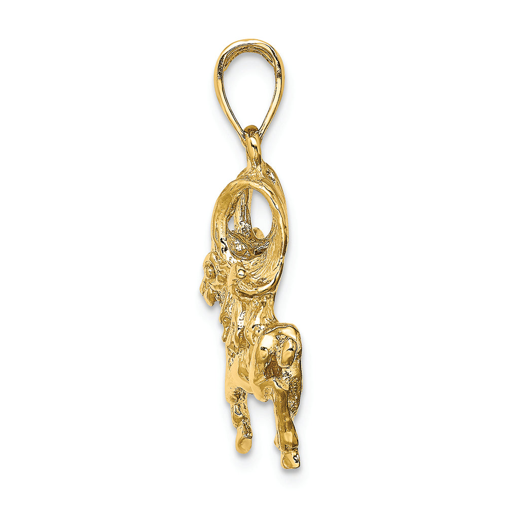 FJC Finejewelers 14k Yellow Gold Large Aries Zodiac Charm