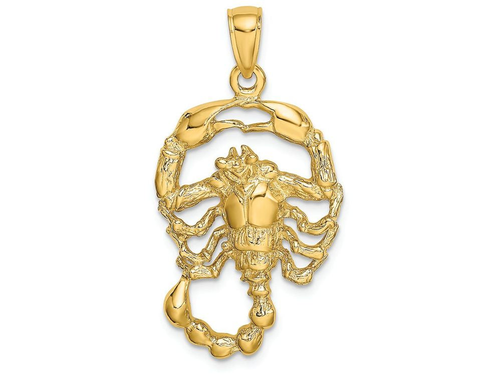 FJC Finejewelers 14k Yellow Gold Large Scorpio Zodiac Charm