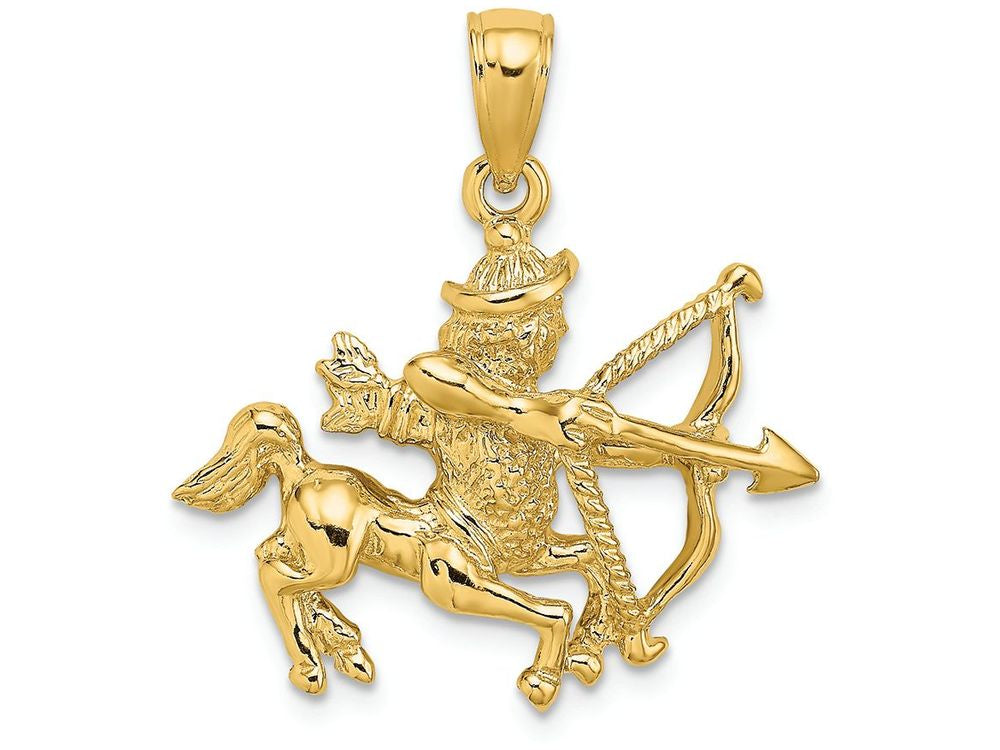 FJC Finejewelers 14k Yellow Gold Large Sagittarius Zodiac Charm