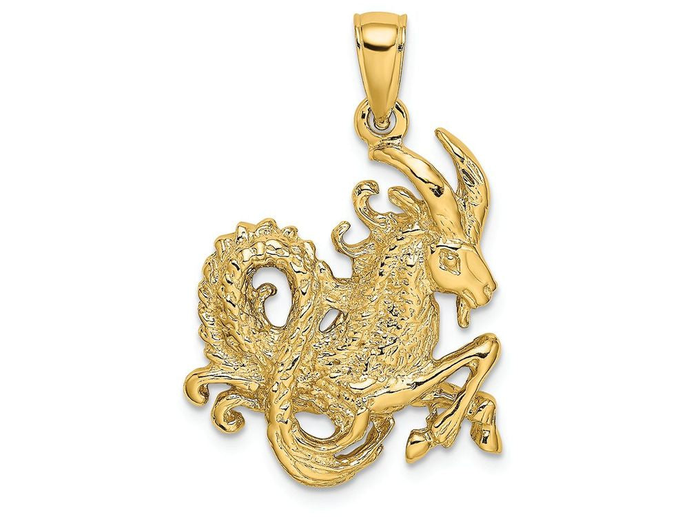 FJC Finejewelers 14k Yellow Gold Large Capricorn Zodiac Charm