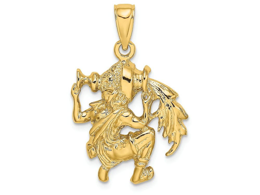 FJC Finejewelers 14k Yellow Gold Large Aquarius Zodiac Charm