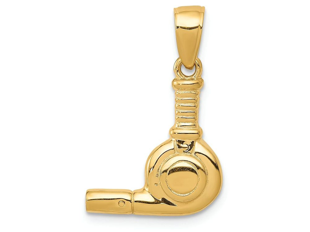 FJC Finejewelers 14k Yellow Gold 3d Blow Dryer Charm