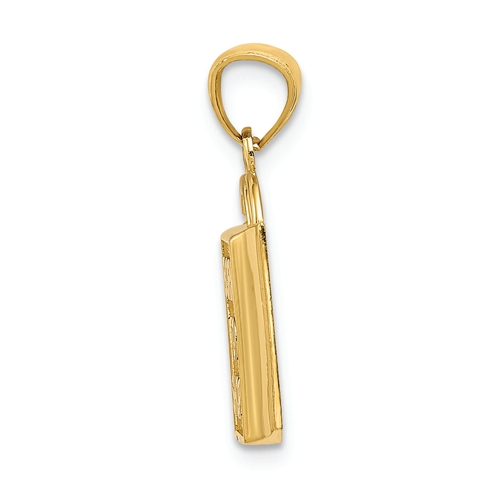 FJC Finejewelers 14k Yellow Gold Shopping Bag Born To Shop Charm