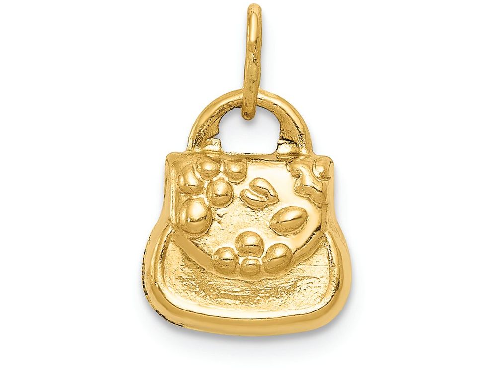 FJC Finejewelers 14k Yellow Gold 3d Purse Charm