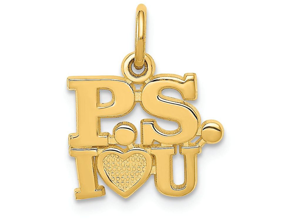FJC Finejewelers 14k Yellow Gold P.s. I Love You Charm