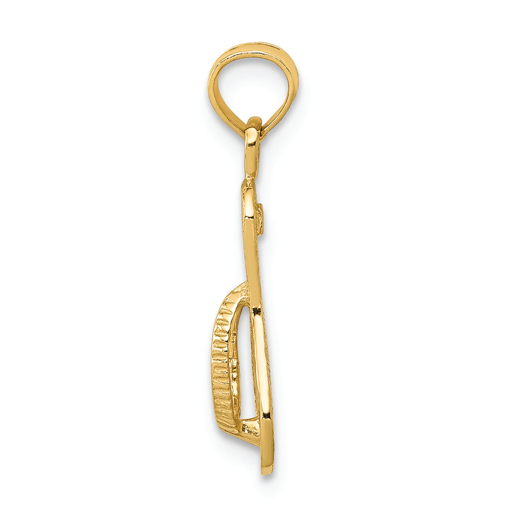 FJC Finejewelers 14k Yellow Gold Single Flip-flop Charm