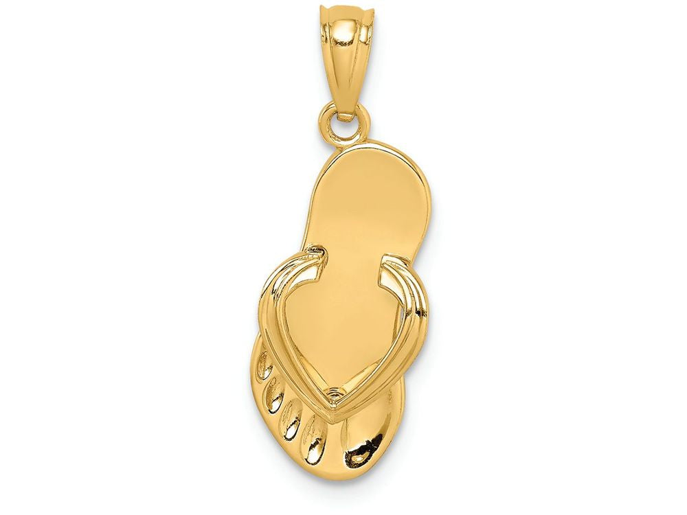 FJC Finejewelers 14k Yellow Gold Flip Flop Charm