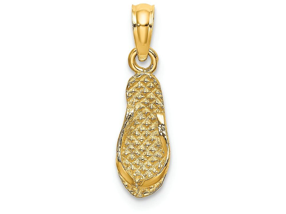 FJC Finejewelers 14k Yellow Gold 3d Captiva Flip-flop Charm