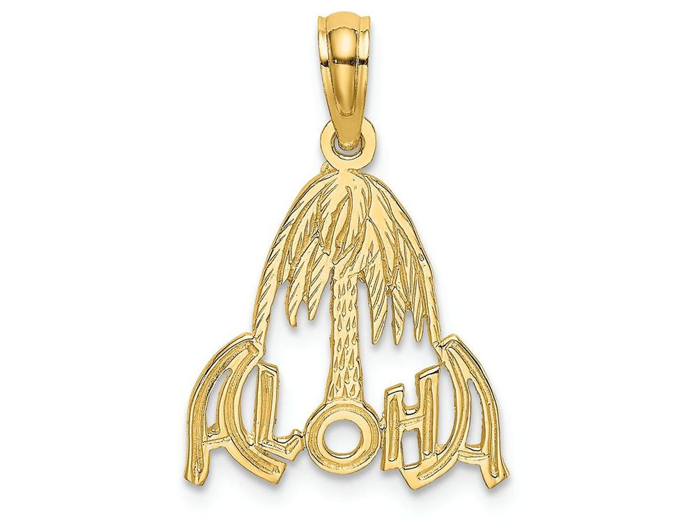 FJC Finejewelers 14k Yellow Gold Aloha Palm Tree Charm