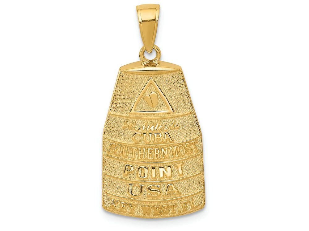FJC Finejewelers 14k Yellow Gold Southern Most Point Usa Key West Charm