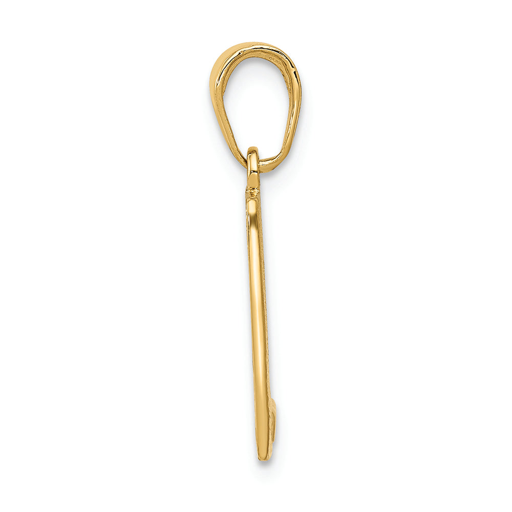 FJC Finejewelers 14k Yellow Gold Mile 0 Key West Mile Marker Charm