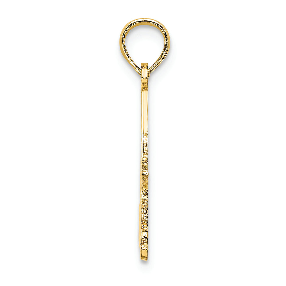 FJC Finejewelers 14k Yellow Gold I Love Stone Harbor Sailboat Charm