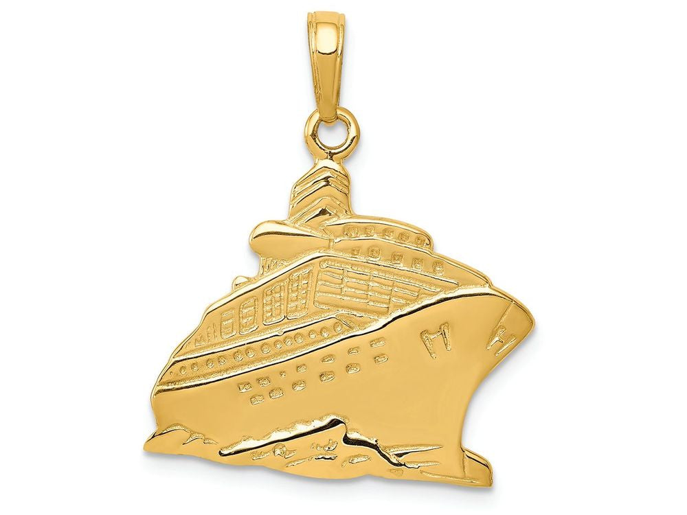 FJC Finejewelers 14k Yellow Gold Cruise Ship Charm
