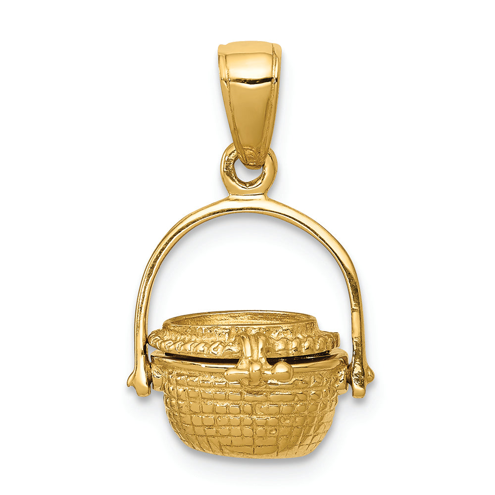 FJC Finejewelers 14k Yellow Gold 3d Nantucket Basket Charm