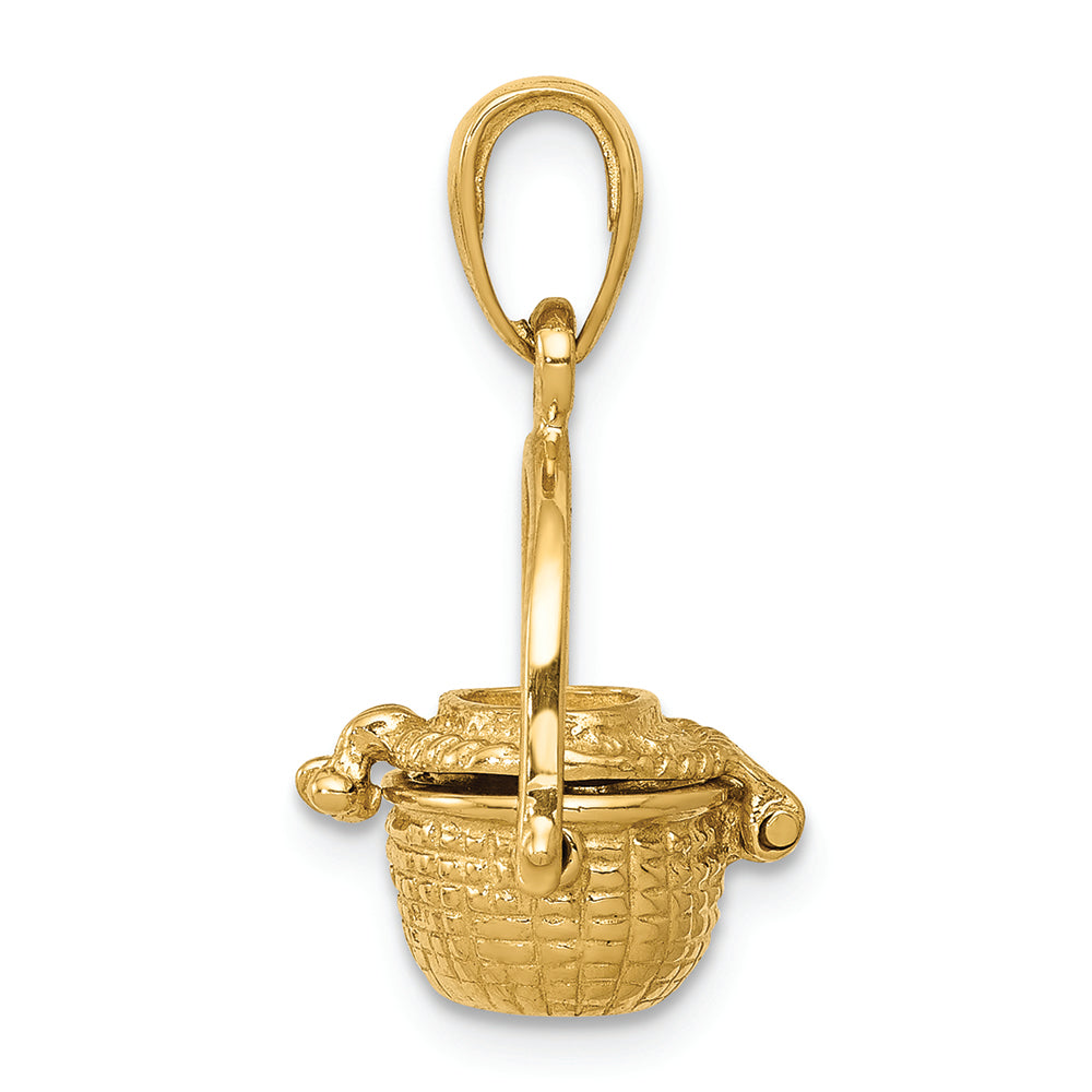 FJC Finejewelers 14k Yellow Gold 3d Nantucket Basket Charm