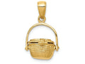 FJC Finejewelers 14k Yellow Gold 3d Nantucket Basket Charm