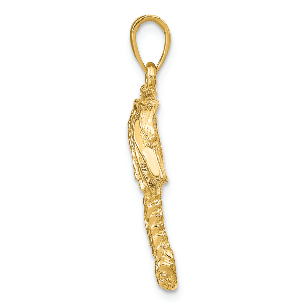 FJC Finejewelers 14k Yellow Gold Double Palm Trees Charm