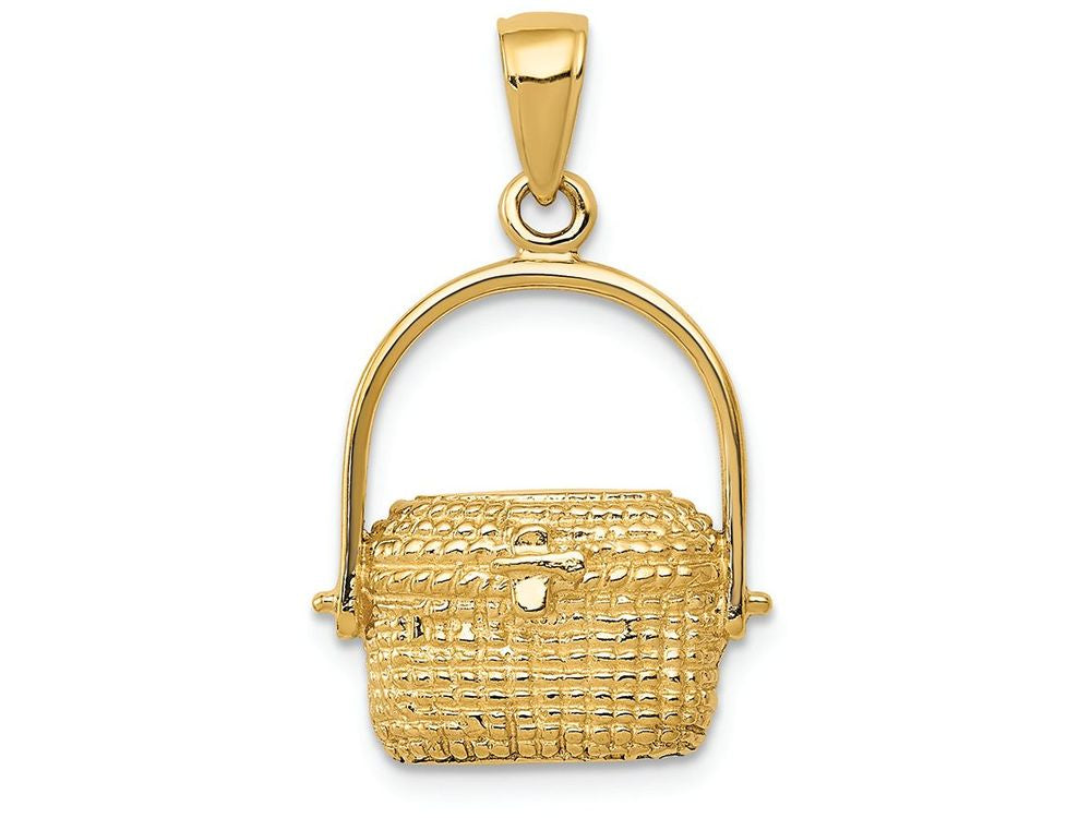 FJC Finejewelers 14k Yellow Gold Large Nantucket Basket Charm