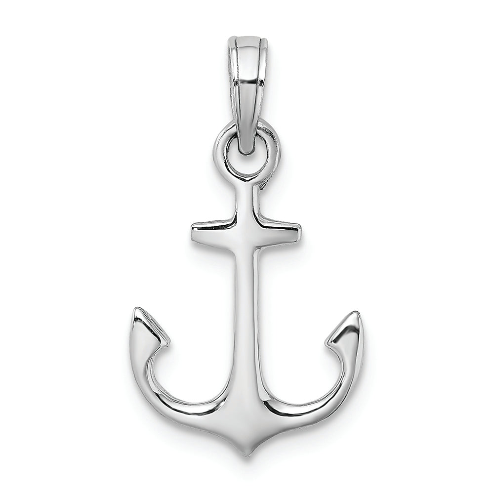 FJC Finejewelers 14k White Gold 3d Anchor Charm