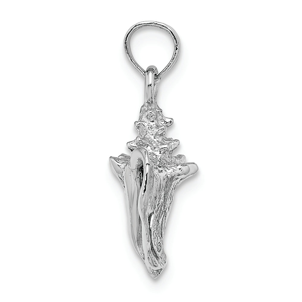 FJC Finejewelers 14k White Gold White 3d Conch Shell Charm