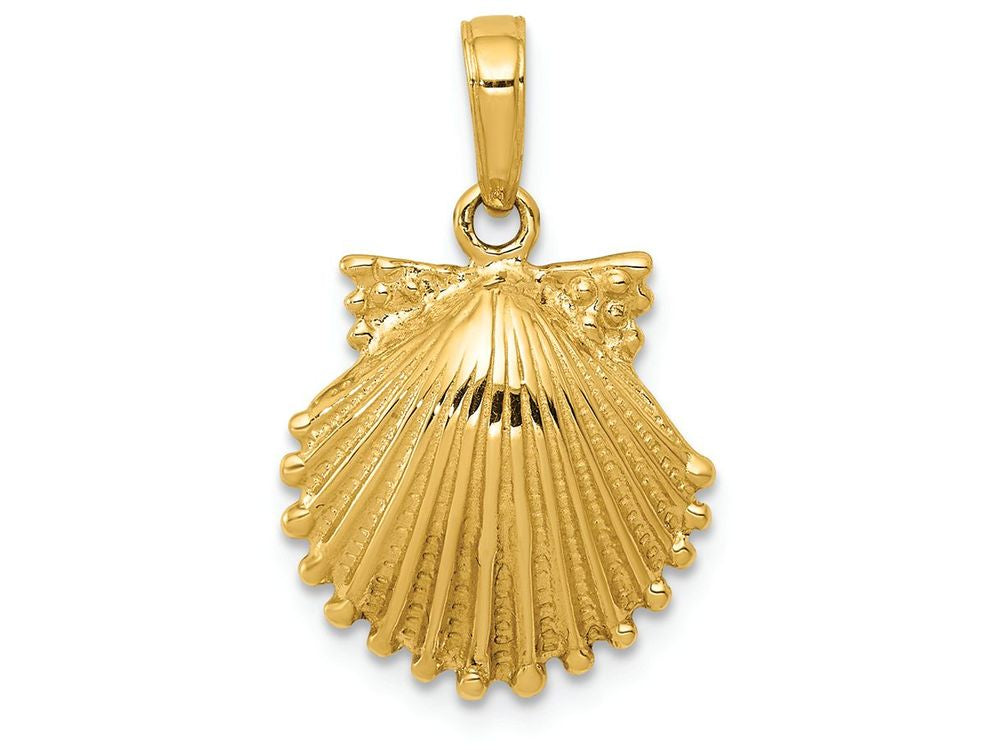 FJC Finejewelers 14k Yellow Gold Scallop Shell Charm