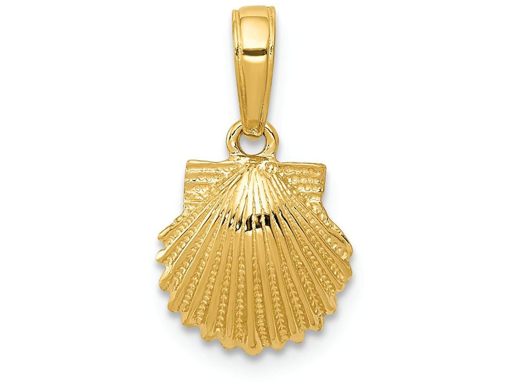 FJC Finejewelers 14k Yellow Gold Scallop Shell Charm