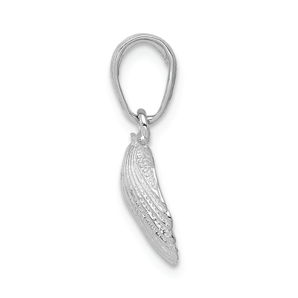 FJC Finejewelers 14k White Gold Scallop Shell Charm