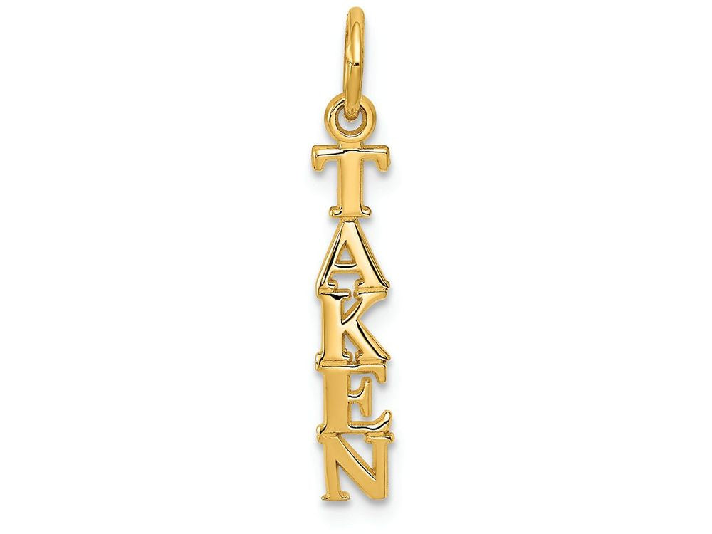 FJC Finejewelers 14k Yellow Gold Polished Taken Charm