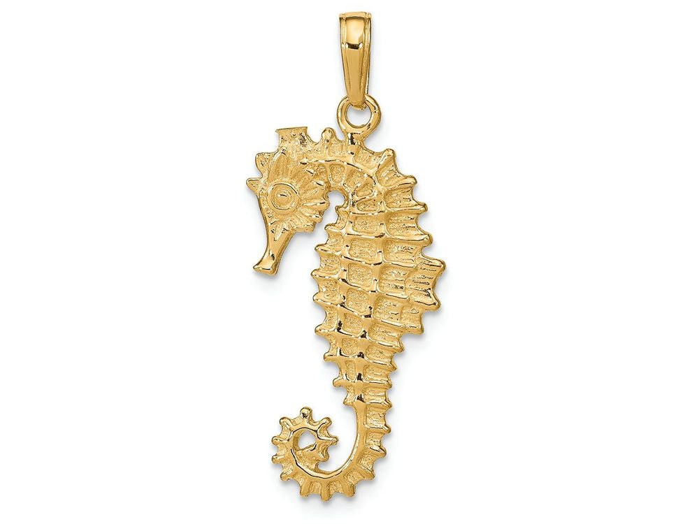 FJC Finejewelers 14k Yellow Gold 3d Seahorse Charm