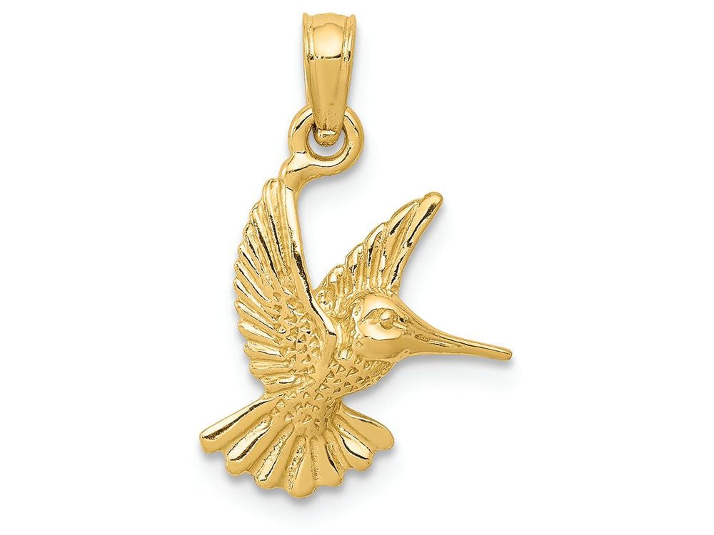 FJC Finejewelers 14k Yellow Gold Hummingbird Charm