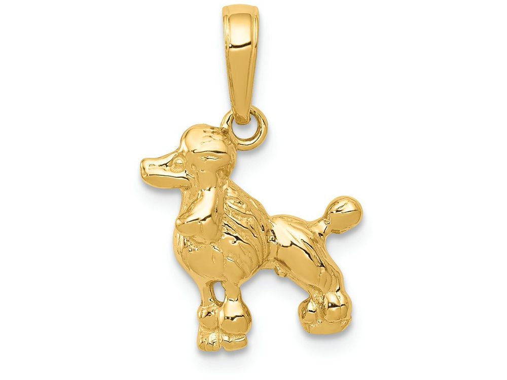FJC Finejewelers 14k Yellow Gold Poodle Dog Charm
