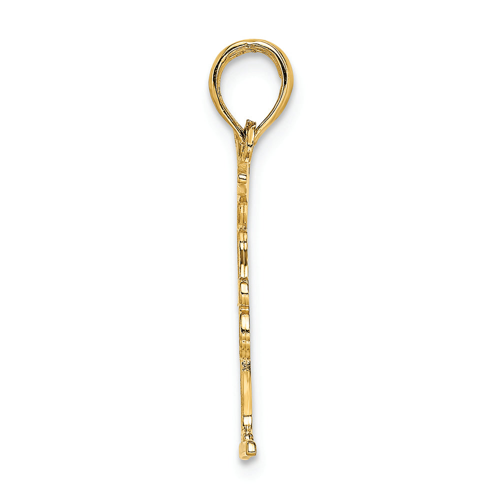 FJC Finejewelers 14k Yellow Gold Gymnastics Floor Charm