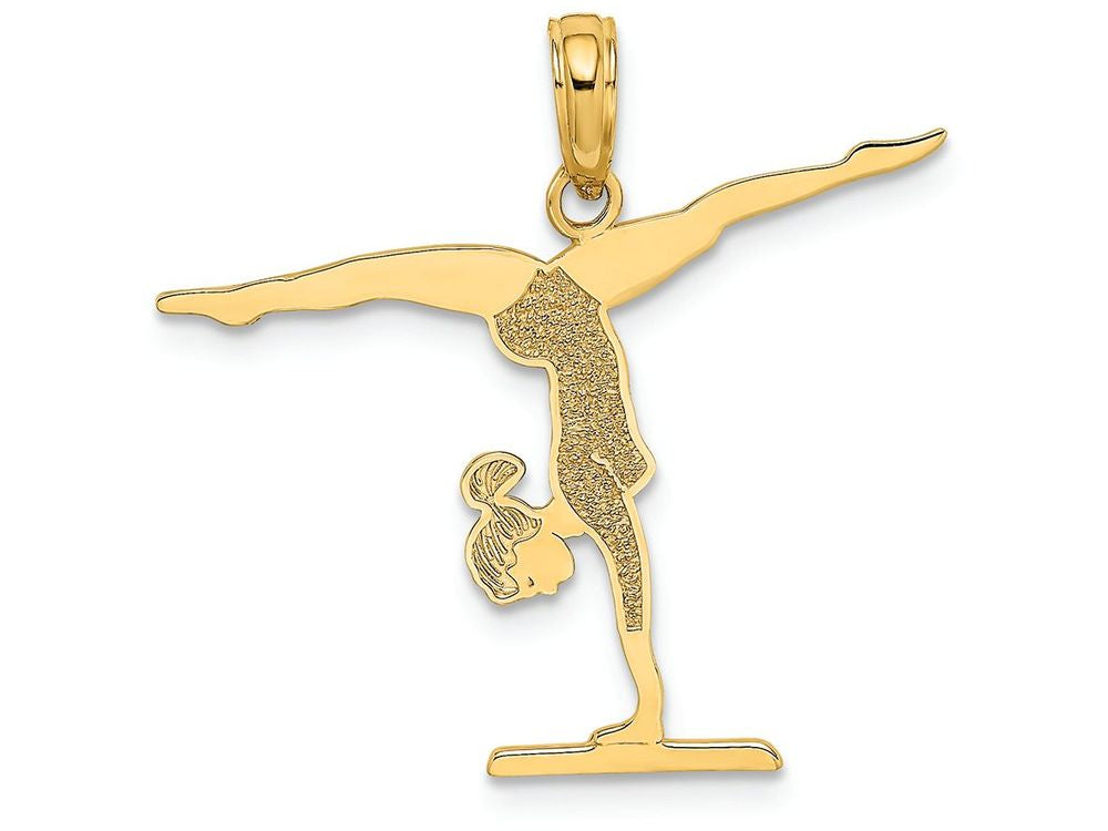 FJC Finejewelers 14k Yellow Gold Gymnastics Floor Charm