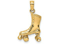 FJC Finejewelers 14k Yellow Gold 3d Roller Skate Charm