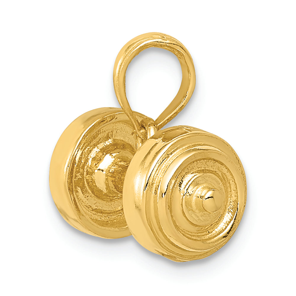 FJC Finejewelers 14k Yellow Gold 3d Single Barbell Charm
