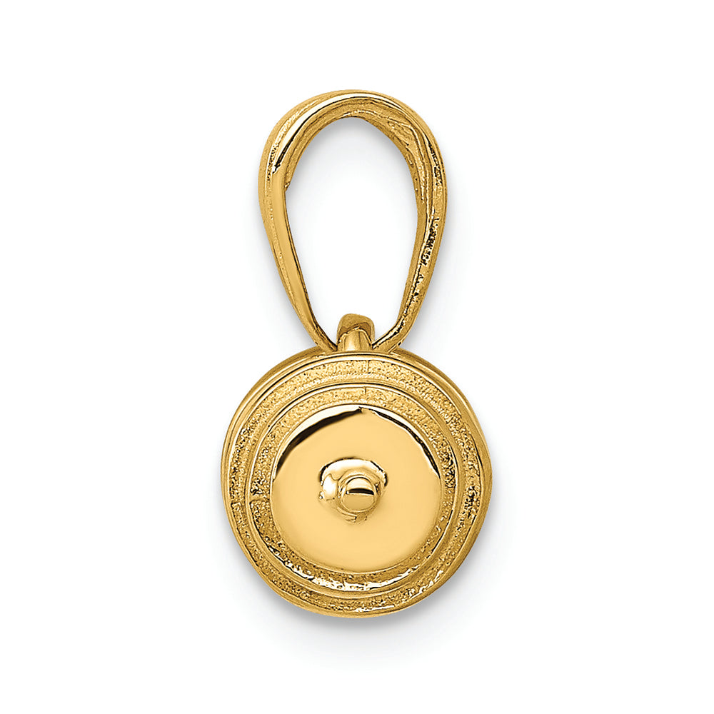 FJC Finejewelers 14k Yellow Gold 3d Barbell Charm