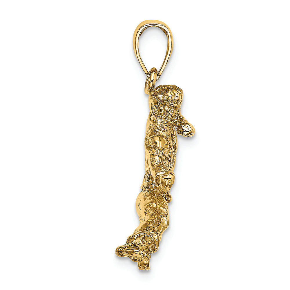 FJC Finejewelers 14k Yellow Gold 3d Karate Man Charm
