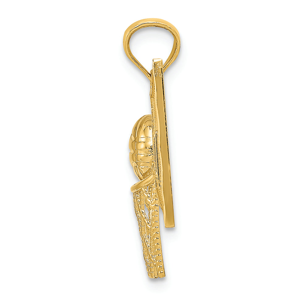 FJC Finejewelers 14k Yellow Gold Basketball Charm