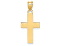 FJC Finejewelers 14k Yellow Gold Polished Cross Charm