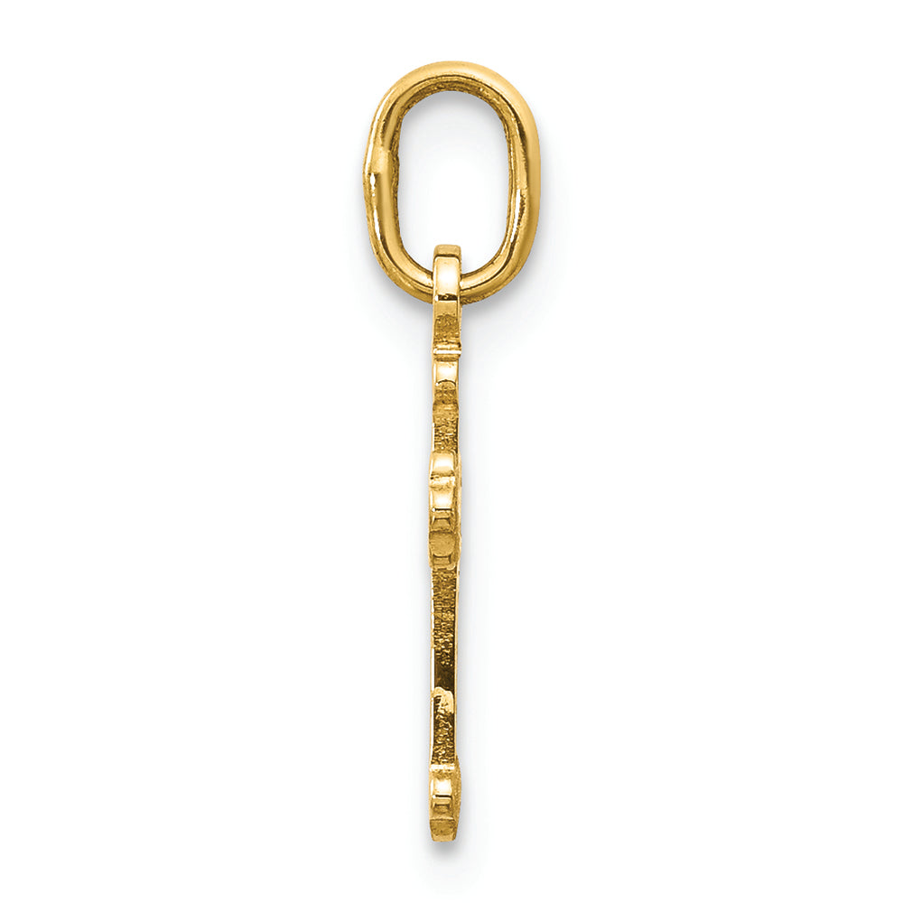 FJC Finejewelers 14k Yellow Gold Mini Polished Cross Charm