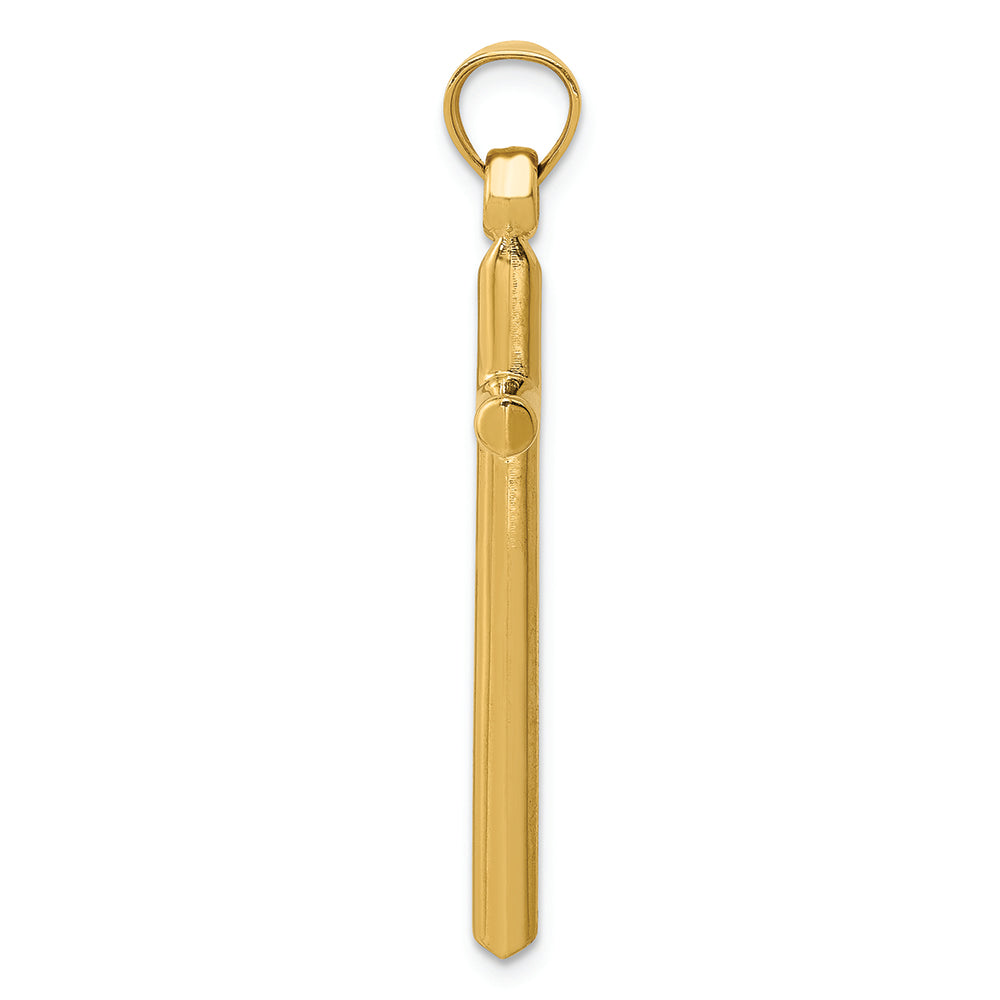 FJC Finejewelers 14k Yellow Gold Polished Hollow Cross Charm
