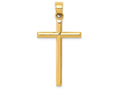 FJC Finejewelers 14k Yellow Gold Polished Hollow Cross Charm
