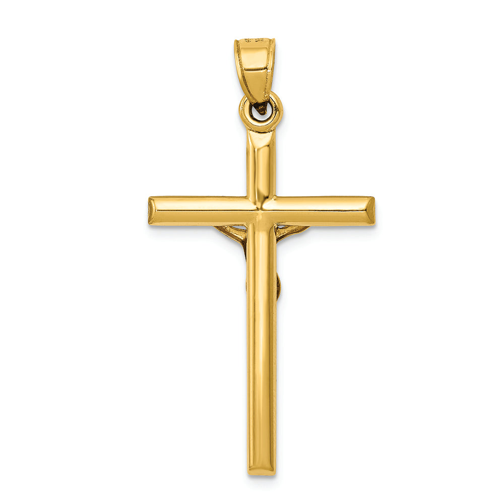 FJC Finejewelers 14k Yellow Gold Hollow Crucifix Charm