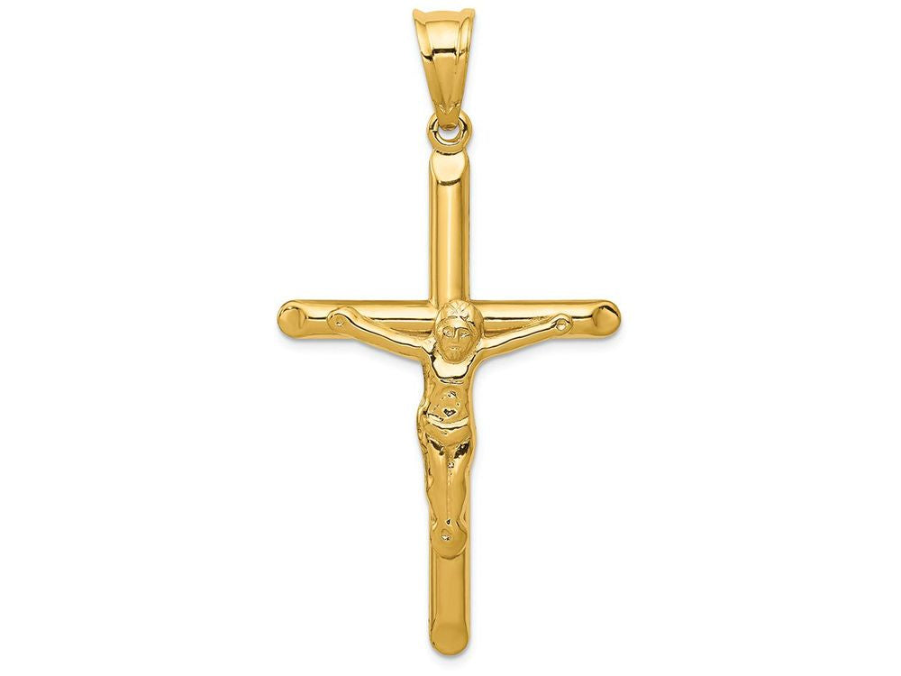 FJC Finejewelers 14k Yellow Gold Polished Hollow Crucifix Charm