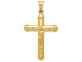 FJC Finejewelers 14k Yellow Gold Reversible Crucifixcross Charm