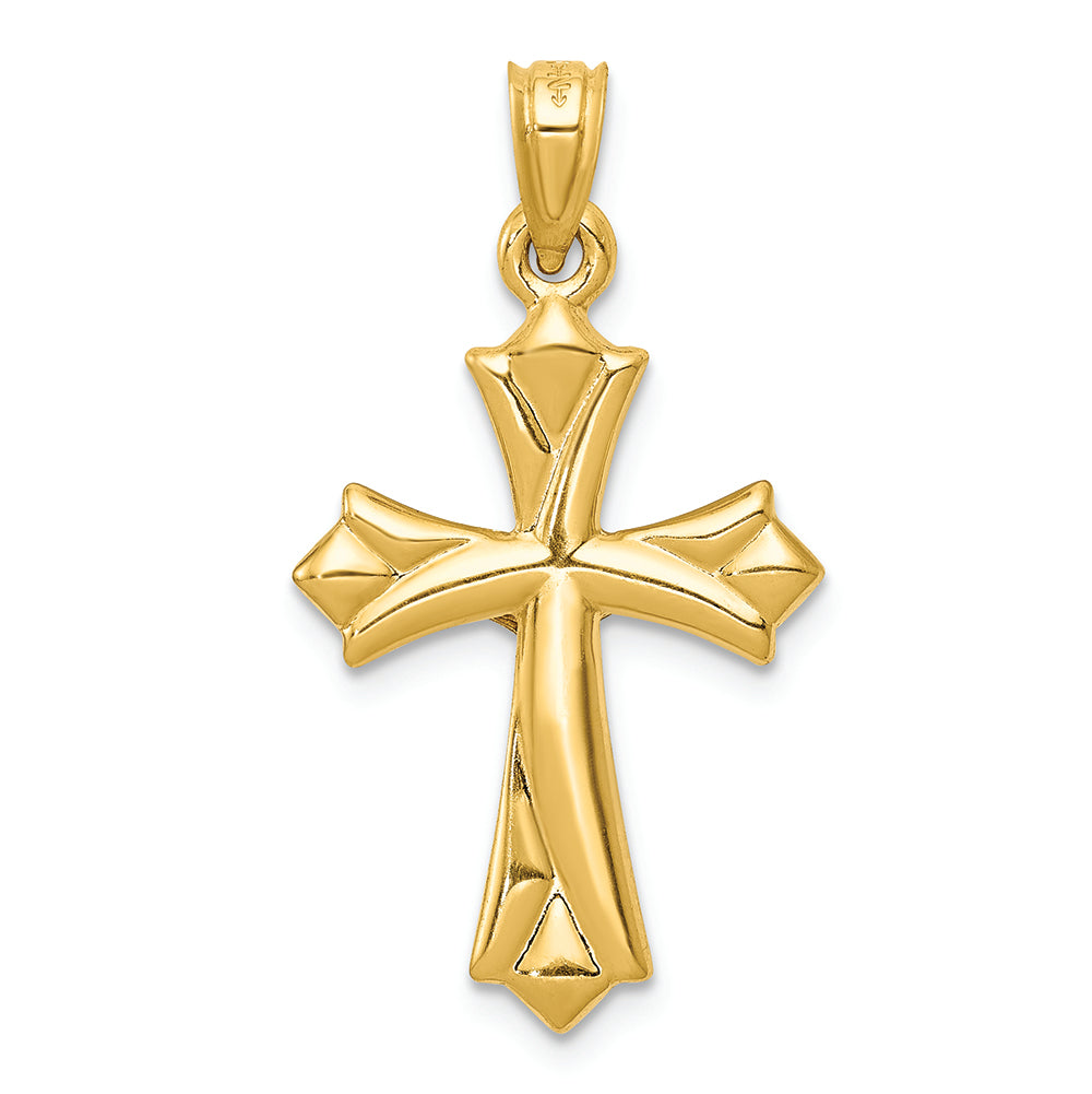 FJC Finejewelers 14k Yellow Gold Reversible Crucifixcross Charm